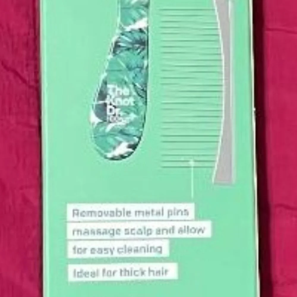 NEW CONAIR ~ THE KNOT DR . 2 - IN - 1 DETANGLE DUAL ROW WET / DRY DETANGLER COMB